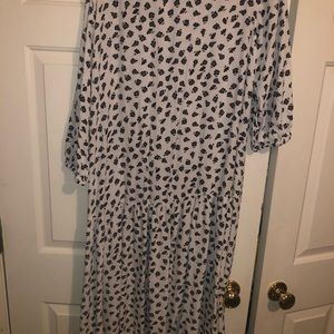 Zara long sleeve light weight maxi/ ankle dress